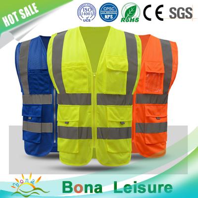 China New Design Breathable Customizable Mesh Safety Reflective Vest With High Visibility for sale