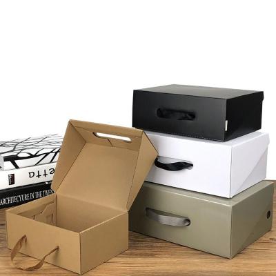 China shoes & apparel customized high end shoe box, a variety of colors, custom cute kraft paper shoe box fashion paper box shoe box for sale