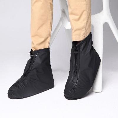 China Fashion trend factory wholesale rain shoes thickened non-slip bottom shoe cover PVC reusable waterproof rain boots for sale