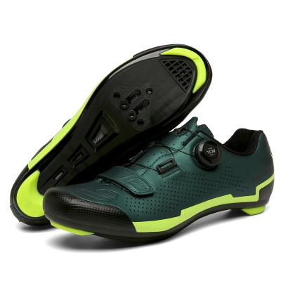 China Outdoor Professional Waterproof Breathable Cycle Shoes Hard Soled And Mesh Lining Anti-kick Bike Velcro-Strap Lock Cycling Shoes for sale