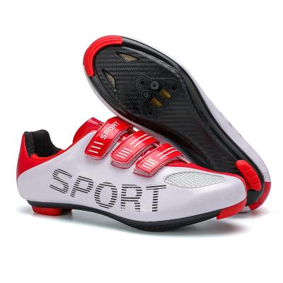 China 2021 Professional Unisex Lockless Cycle Rubber Cycling Shoes New Design Hard Bottom Breathable Road Cycling Shoes for sale