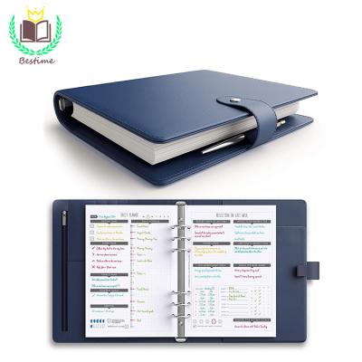 China Low MOQ 6 Ring Binder Refills A5 Planner Cover Loose Leaf Binder for sale