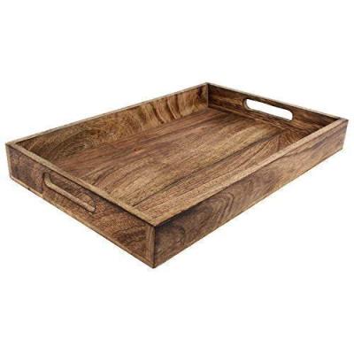 China Home Hotel Rastaurant Handmade Classic Wooden Tray for Serving Items Kitchen Accessories - 15