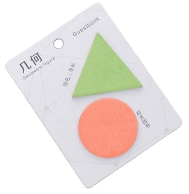 China 6 Designs Cute Simple Creative Geometric Colorful Time Notepad N Shape School Supplies Office Stationery Self Adhesive Sticky Pads for sale