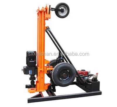 China KQD165Z ore wheeled water well drilling machinery /cheap price high quality hand held drill rig for sale