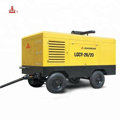 China Portable OIL-LESS LGCY 12/7diesel Engine Tire Screw Air Compressor for sale