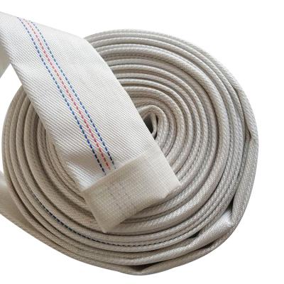 China High Quality Cheap White Fire Fighting Rescue Rescue PU Canvas Agriculture Fire Hose Polyester Filament Fire Hydrant Hose for sale