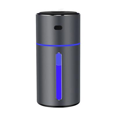 China High Quality PORTABLE Aluminum Alloy 250ml LED USB Wireless Car Ultrasonic Humidifier for sale