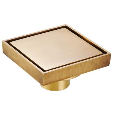 China Selling Durable Black Bathroom Anti-odor Floor Drain Hot Shower Brass Drain for sale