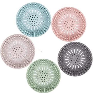 China Durable Covers Easy To Install Durable Shower Drain Stopper Hair Catcher Clean Hair Suit Bathtub And Kitchen for sale