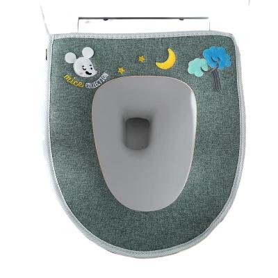 China New Viable Bathroom Mat Set For Home Universal Toilet Seat Cover Comfortable Waterproof Household for sale