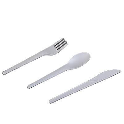 China Customized Eco Friendly Disposable Biodegradable Degradable Cutlery, Fork, Spoon Environmentally Friendly Disposable Spoon Tableware CPLA for sale