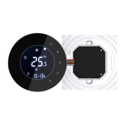 China ABS Wireless Touch Screen Programmable Gas Boiler Thermostat For Room Floor Heating Temperature Controller Regulator for sale