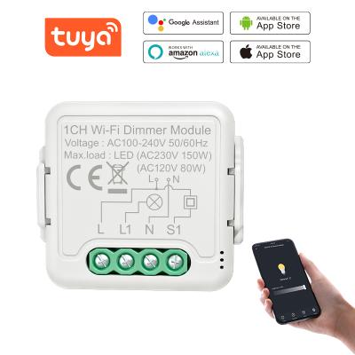 China Smartlife APP Module Wifi Tuya Smart WiFi Switch Dimmer Support 2 Wireless Control Ways Requires ZigBee Gateway for sale