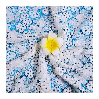 China New all-polyester lace factory direct water-soluble lace fabric water-soluble lace for fashion clothing lace accessories for sale