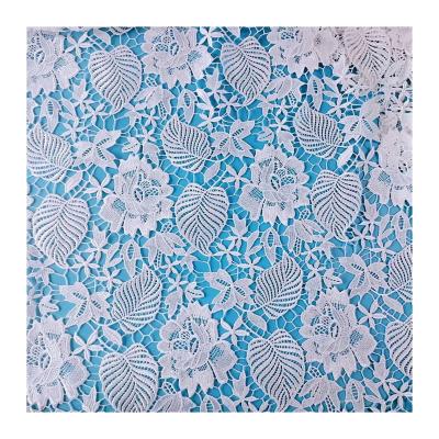 China White Water Soluble Lace Fabric Embroidery Lace Fabric Water Soluble For Wedding Dress Fashion Clothing Accessories for sale