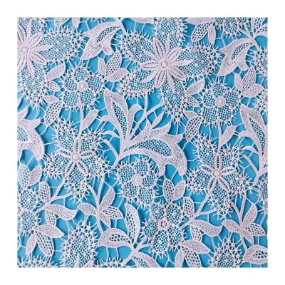 China 2022 Water Soluble French Dress White Embroidery Fabric Wedding Selling Wedding Lace Fabric for sale