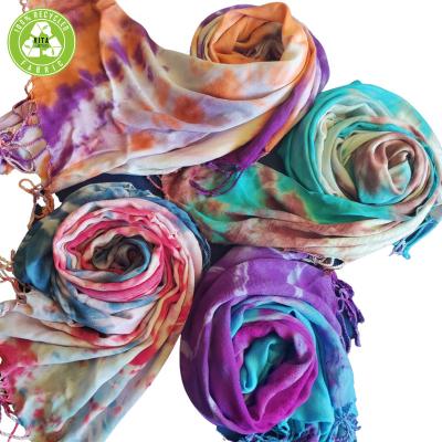 China Printing pleated premium 2021 models girls tie maxi shawl of the classic big tie scarf for women for sale