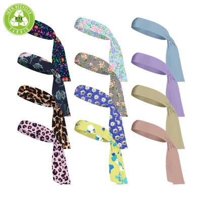 China 2021 Wholesale Custom Cute Recycled Smart Casual Elastic Headbands Cloth Hair Bands Fashion Headbands For Women for sale