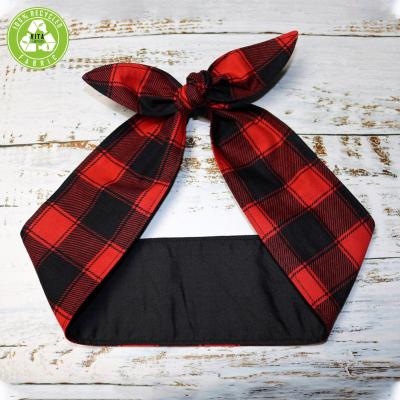 China New Fashion Smart Casual Spring Summer Custom Plaid Headband For Girls And Women for sale