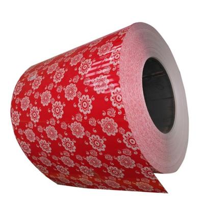 China Flower Printing PPGI / Special Pattern Coated Steel Sheet Coil / Pre-painted Galvanized Steel Coil for sale