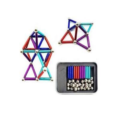 China Colorful Industrial Magnet Kids Thinking Developmental Puzzle Neodymium Toys Magnet Building Toys for sale