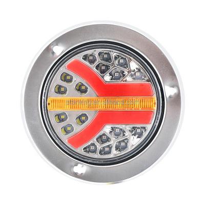 China 12v24vled Tractor Factory Water Flow 12v24vled IP67 Single Light Multifunctional Light Truck Bus Bus Tail Light Truck Semi Tractor Led Tail Light for sale