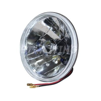 China Automobile bmc crystal round 7inch semi sealed beam auto headlight with auto h4 lamp for sale