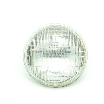 China Factory Price Glass/Tungsten Filament 5 Inch Round Point Sea CE Quality Standard Sealed Beam For Tractor Headlight Or Lamp Sealed Beam Working Headlight for sale