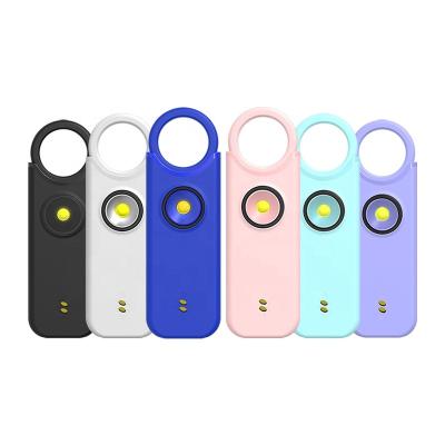 China Wholesale Cute Self Defense 135DB Mini SOS Bass Battery Reminder Key Chain Key Chain Supplier Safe Healthy Personal Alarm Self Defense For Women for sale