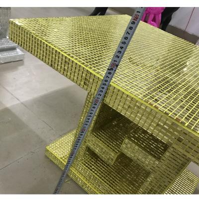 China CLASSIC Popular Design Stone Tile Gold Glass Swimming Pool Waterjet Patterned Mosaic Tile for sale