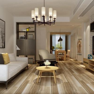 China Hotels Low Cost Natural Simulated Wide Plank Distressed Wood Tile Flooring for sale