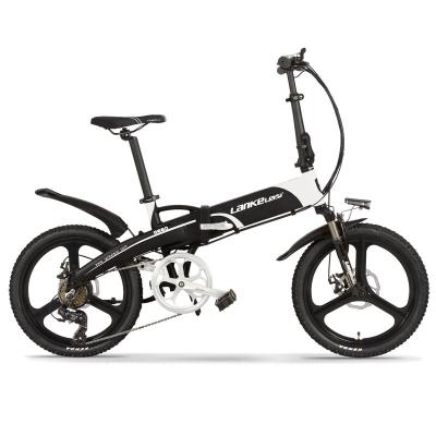 China Big sale standard LANKELEISI G660 folding electric electric+bike 48v 10AH 13AH L'G bicycle 20 inch for sale