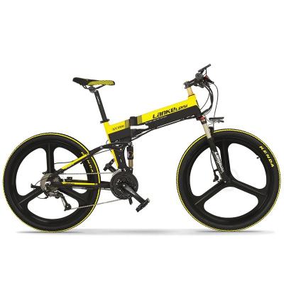 China Multifunctional Chinese wholesaler 26 inch foldable elecyric bicycle Lankeleisi brushless motor 400W 10AH battery Panasoni'c ebike for sale