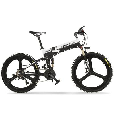 China Lankeleisi Multifunctional XT750-Z 26 Inch Electric Bike Folding 400w Motor 10AH 48v Battery From China for sale