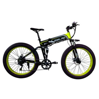 China Best Selling Standard Electric Bike 1000W 13AH Sam Sung Battery 26inch Folding E Bike Fat Tire For Adult for sale