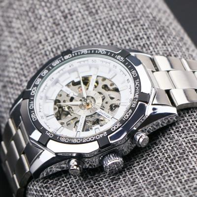 China Luxury Vintage Hollow Automatic Mechanical Black Skeleton Mens Watch Men's Watch Outlet Watches Waterproof Brand for sale