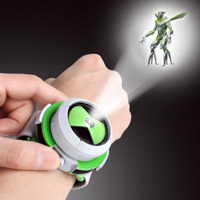 China Hot Sale Luminous Ben 10 Watch Kids Omnitrix Toys For Children Bening 10 Projector Student Watches Projector Christmas Birthday Gifts for sale