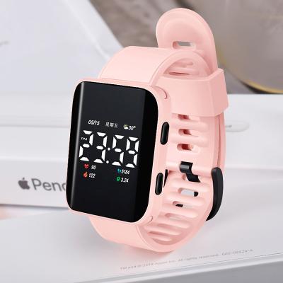 China LED Display 2022 New Square Fashionable Plastic Student LED Clock Children Watches Electronic Digital Watch Wholesale for sale