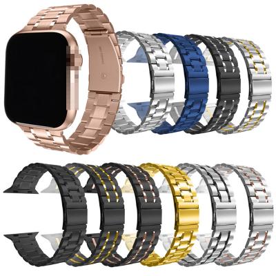 China Fashion \ Dress Luxury Popular High Quality Watch Band For iWatch Stainless Steel Watch Band For Apple Watch 42mm 44mm 38mm 40mm Fashion Watch Bands for sale