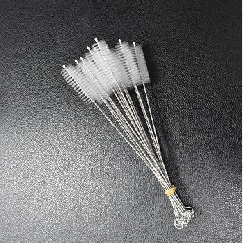 China 2019 Sustainable Stainless Steel Brush Bottle Small Handheld Beverage Straw Cleaning Brush for sale