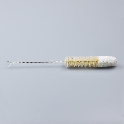 China High Quality Viable Hog Bristle Smoking Pipe Tube Brushes With Cotton Top For Cleaning for sale