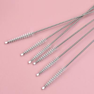 China Wholesale 304 Stainless Steel Hot Straw Pipe Sales Promotion Hand Manufacturers Test Tube Kitchen Cleaning Brush for sale