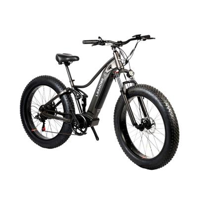 China OEM 26 inch 48v 350/500/750/1000w full suspension aluminum alloy city electric bike ebike electric bike for sale