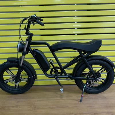 China Aluminum alloy 2021 new 48V 20 inch fat tire full suspension mode variable speed ebike model for sale