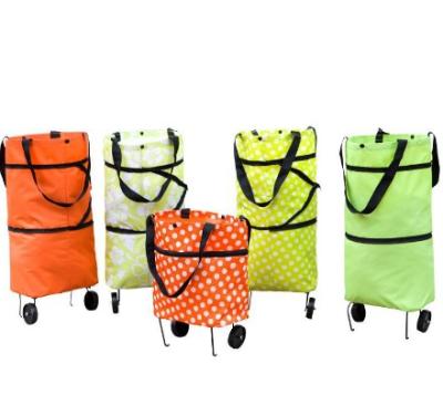 China Trolley Folding Trolley Bags Folding Shopping Bag with Wheels Shopping Cart Collapsible Reusable Shopping Bags for sale