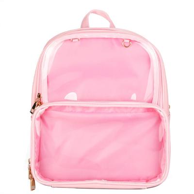 China 2019 Sturdy And Durable New Hot Transparent Backpack Student Bag Mobile Phone Purse School Bag for sale