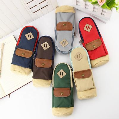 China Schools & Desks Mini Backpack School Bag Canvas Pencil Case Premium Pouch Pen Bag For Kids for sale