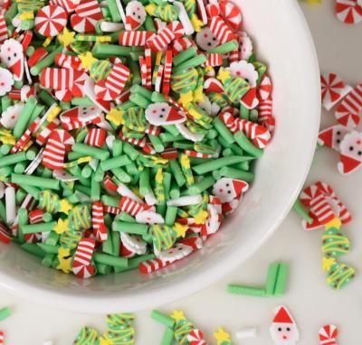 China 3+ Wholesale 1000g Christmas Polymer Clay Slice And Mix Sprinkles For Mud Making for sale