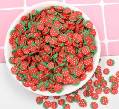 China 3+ The Best Selling 1000GPolymer Clay Strawberry Fruit Slices Sprinkles for Mud and Nail Art Slime Accessories for sale